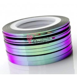 Banda decor pentru unghii Cameleon Green-Purple de 1mm